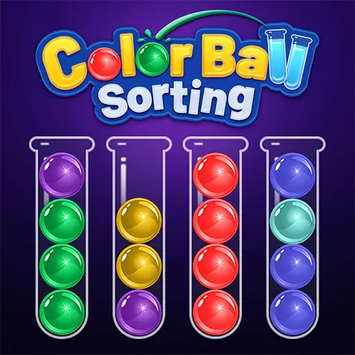 color ball sorting game logo