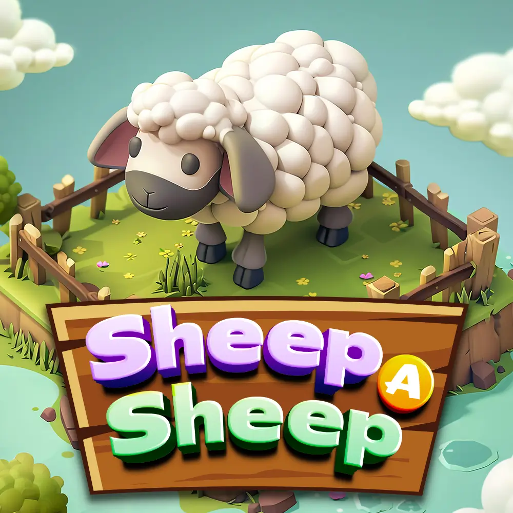 sheep a sheep game logo